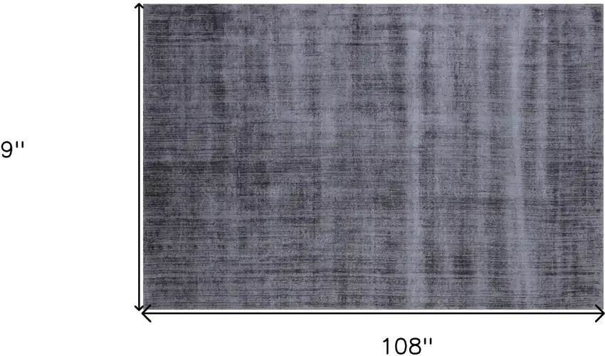 Charcoal Hand Loomed Area Rug Photo 3