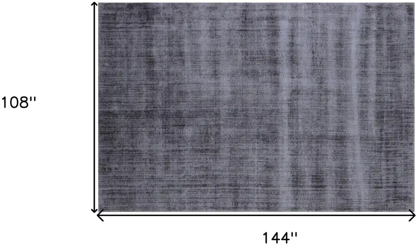 Charcoal Hand Loomed Area Rug Photo 9