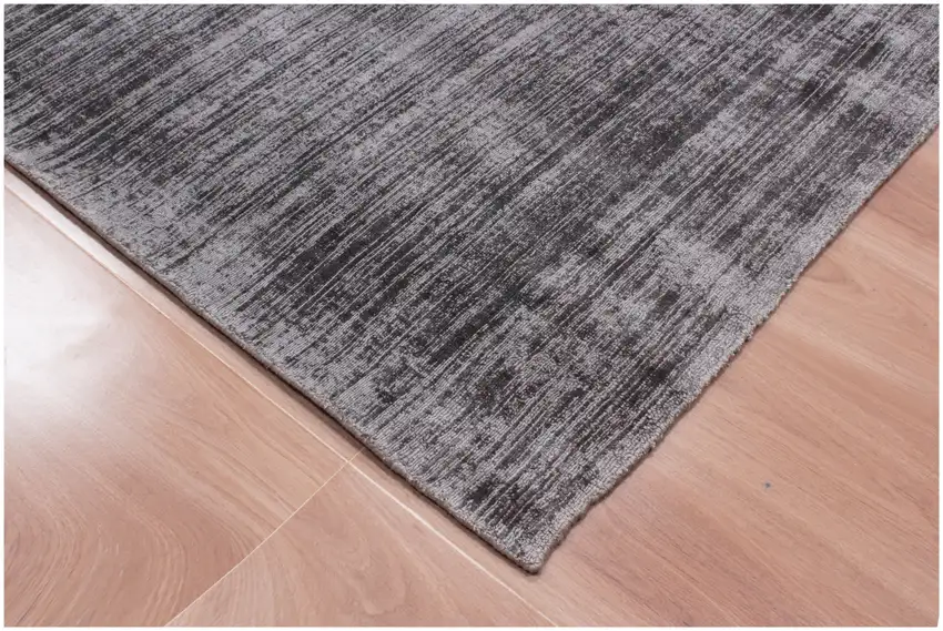 Charcoal Hand Loomed Area Rug Photo 9