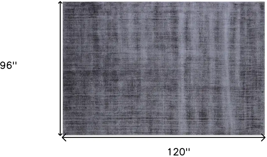 Charcoal Hand Loomed Area Rug Photo 9