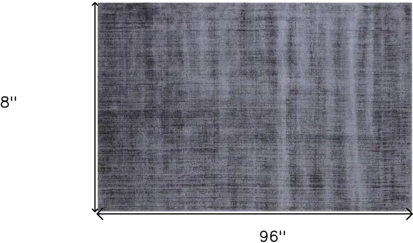 Charcoal Hand Loomed Area Rug Photo 3