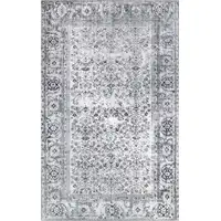 Photo of Charcoal Oriental Power Loom Stain Resistant Area Rug