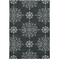 Photo of Charcoal Polypropylene Accent Rug