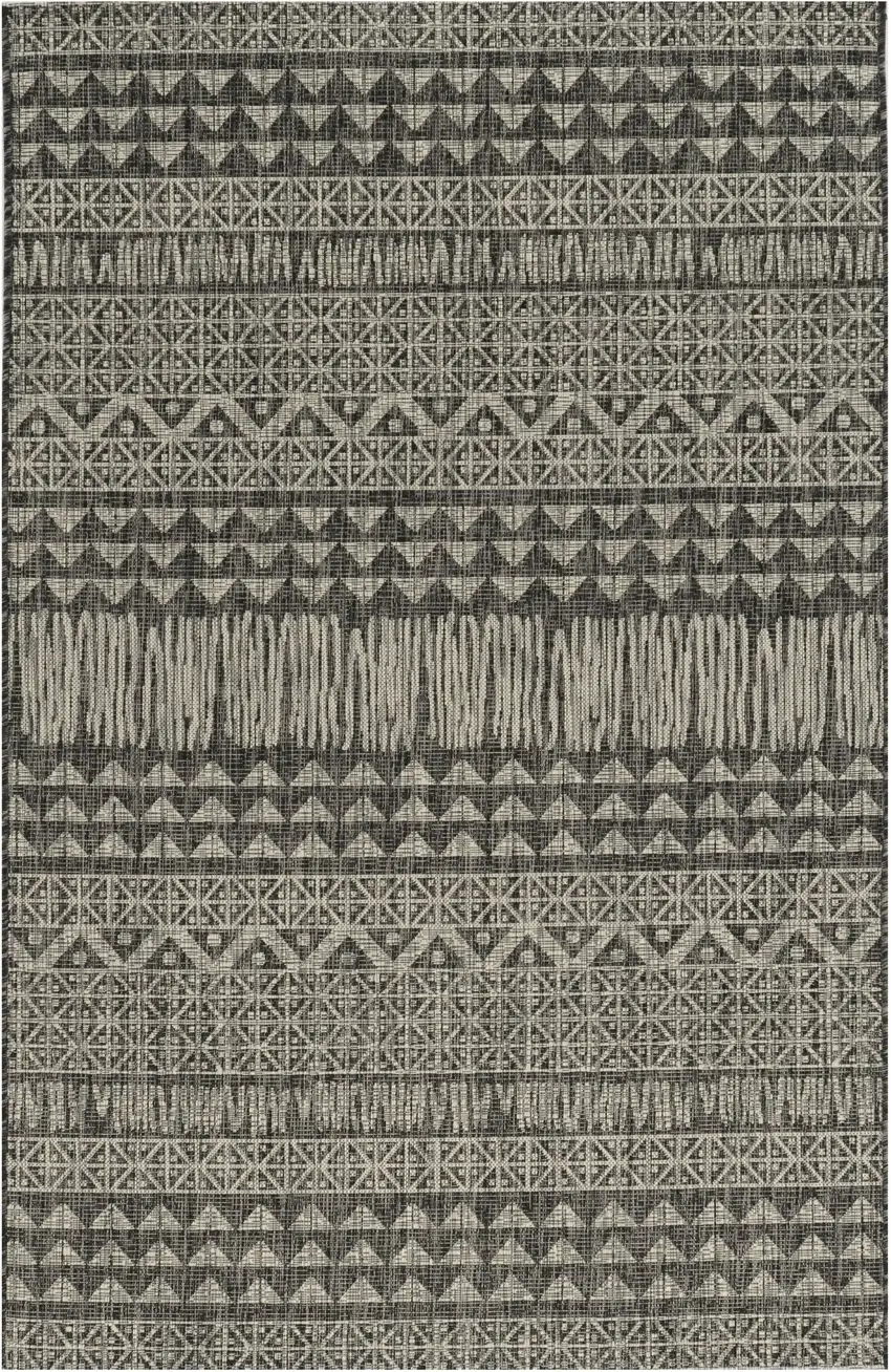 Charcoal Polypropylene Area Rug Photo 2