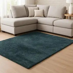 Photo of Charcoal Shag Hand Tufted Area Rug