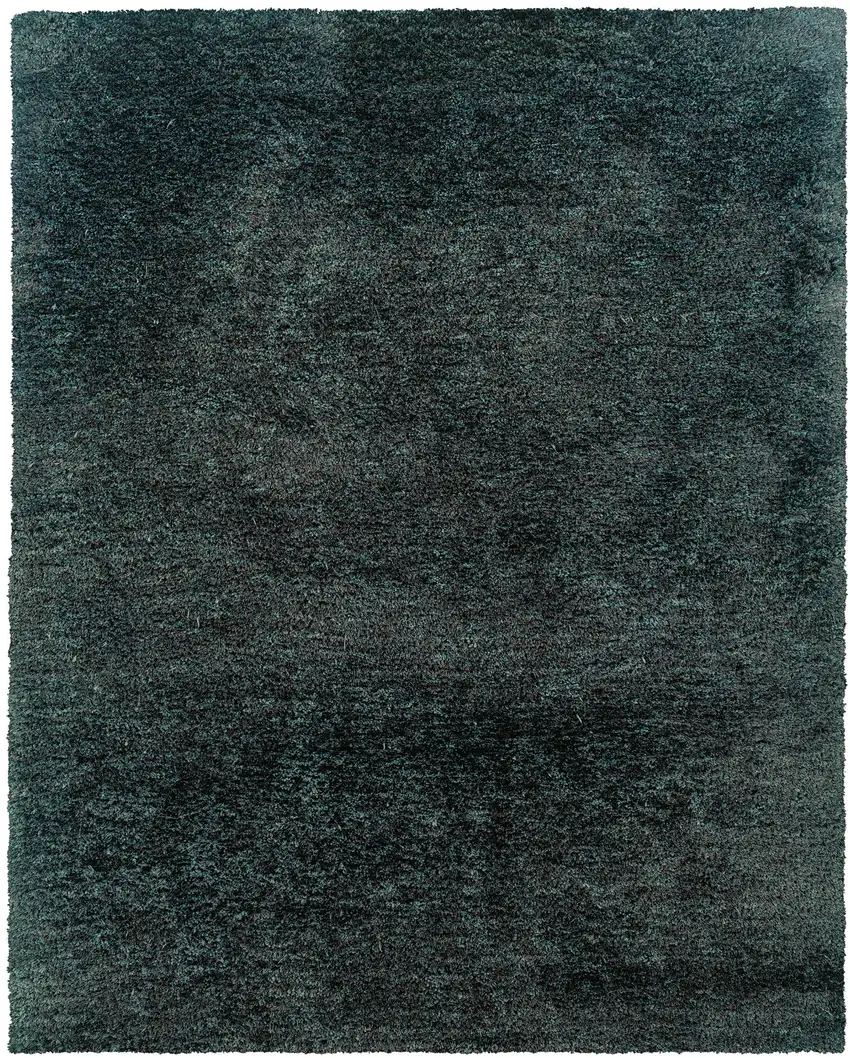 Charcoal Shag Hand Tufted Area Rug Photo 2