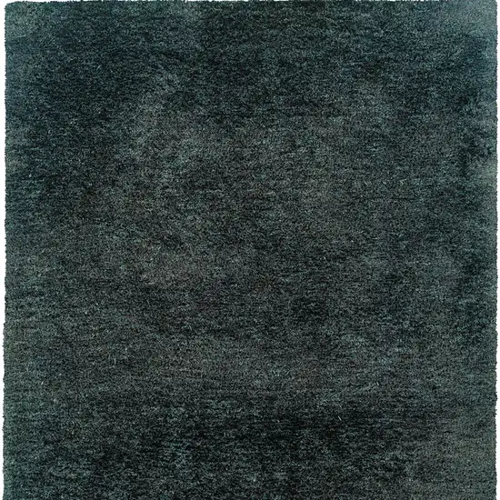 Charcoal Shag Hand Tufted Area Rug Photo 4