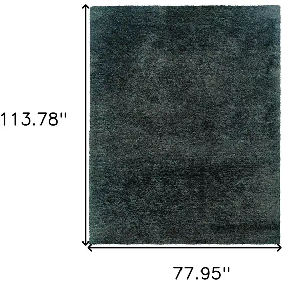 Charcoal Shag Hand Tufted Area Rug Photo 6