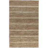 Photo of Charcoal Striped Hand Woven Area Rug