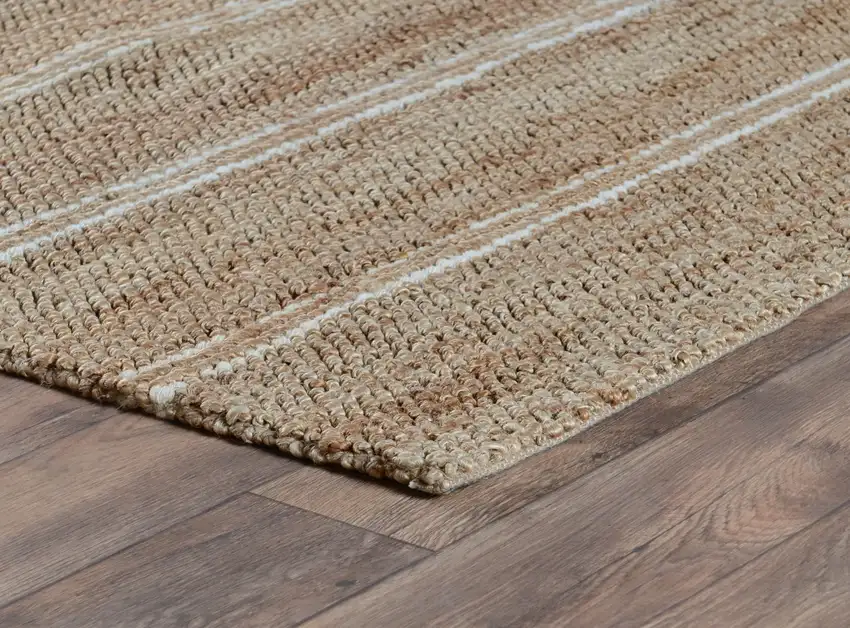 Charcoal Striped Hand Woven Area Rug Photo 4