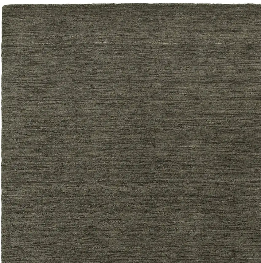Charcoal Wool Hand Tufted Area Rug Photo 4