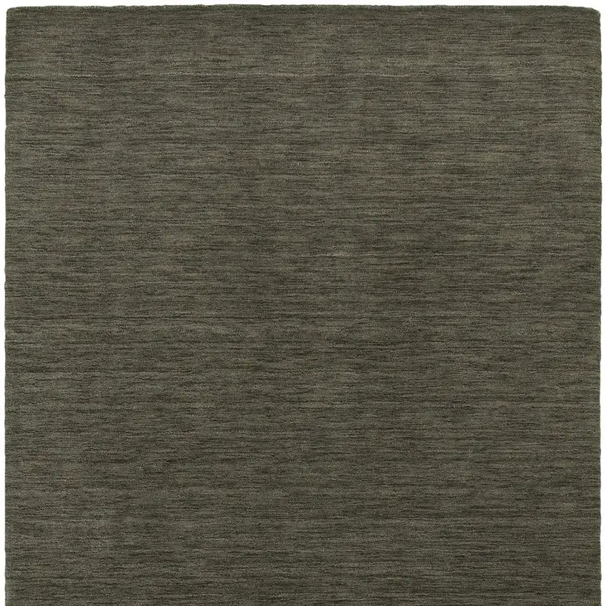 Charcoal Wool Hand Tufted Area Rug Photo 5