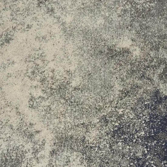 Gray And Ivory Abstract Area Rug Photo 2