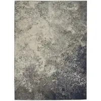 Photo of Charcoal and Ivory Abstract Area Rug