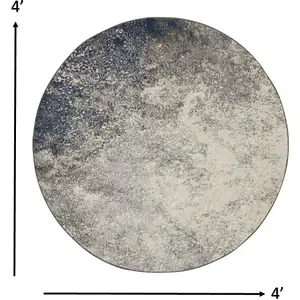 Photo of Charcoal and Ivory Abstract Area Rug