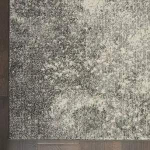 Photo of Charcoal and Ivory Abstract Area Rug