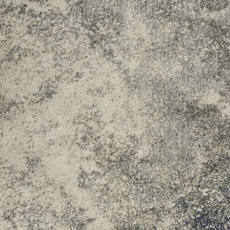 Charcoal and Ivory Abstract Area Rug Photo 4