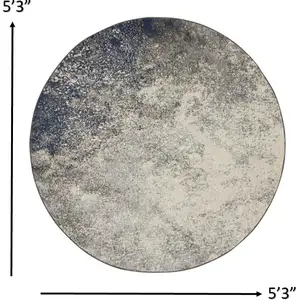 Photo of Charcoal and Ivory Abstract Area Rug