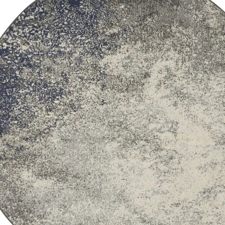 Charcoal and Ivory Abstract Area Rug Photo 2