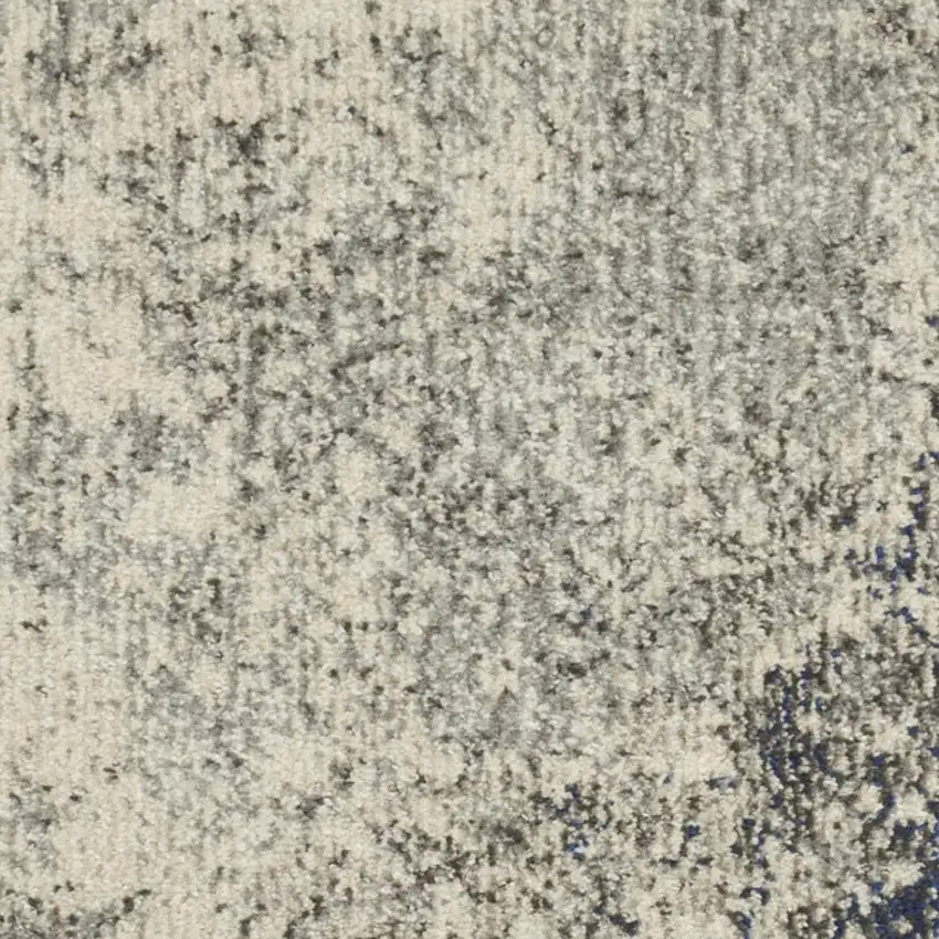 Gray And Ivory Abstract Area Rug Photo 4