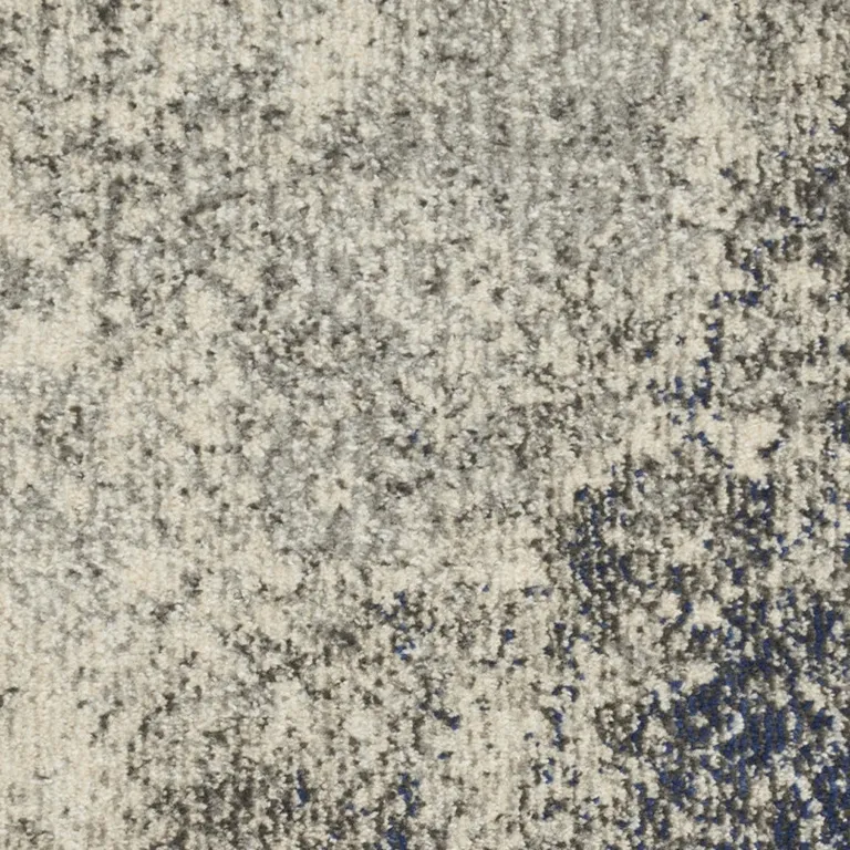 Charcoal and Ivory Abstract Scatter Rug Photo 5