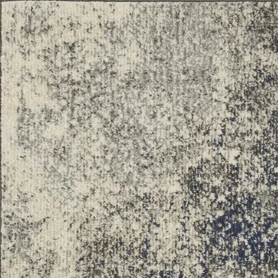 Gray And Ivory Abstract Area Rug Photo 5