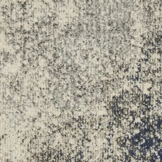 Gray And Ivory Abstract Area Rug Photo 7