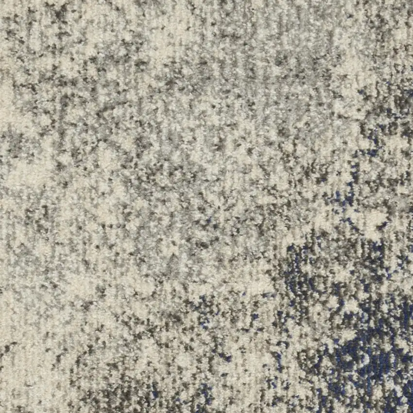 Gray And Ivory Abstract Area Rug Photo 7