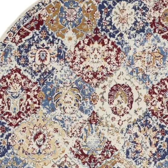 Charcoal and Ivory Abstract Shag Area Rug Photo 3