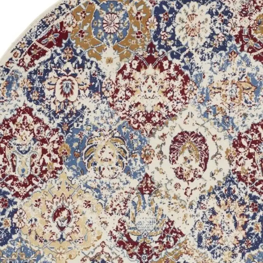 Charcoal and Ivory Abstract Shag Area Rug Photo 3