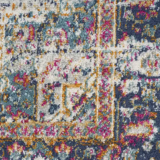 Charcoal and Ivory Abstract Shag Area Rug Photo 1