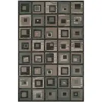 Photo of Checkered Stain Resistant Area Rug