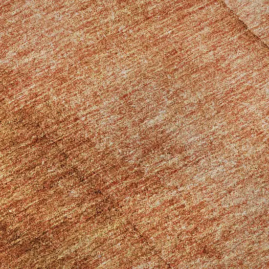 Chili Red And Ivory Ombre Washable Area Rug With UV Protection Photo 9