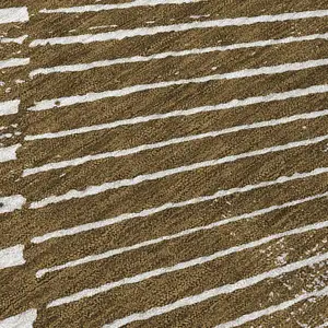 Photo of Chocolate Abstract Washable Non Skid Indoor Outdoor Area Rug