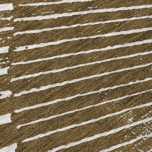 Photo of Chocolate Abstract Washable Non Skid Indoor Outdoor Area Rug