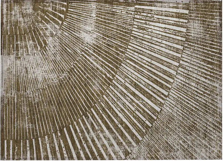 Chocolate Abstract Washable Non Skid Indoor Outdoor Area Rug Photo 5