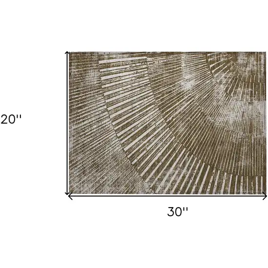 Chocolate Abstract Washable Non Skid Indoor Outdoor Area Rug Photo 3