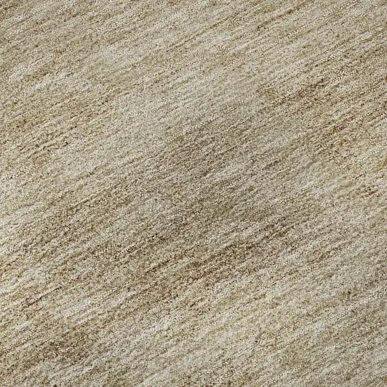 Chocolate And Beige Abstract Washable Area Rug With UV Protection Photo 9