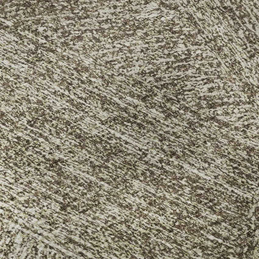Chocolate And Beige Abstract Washable Area Rug With UV Protection Photo 7