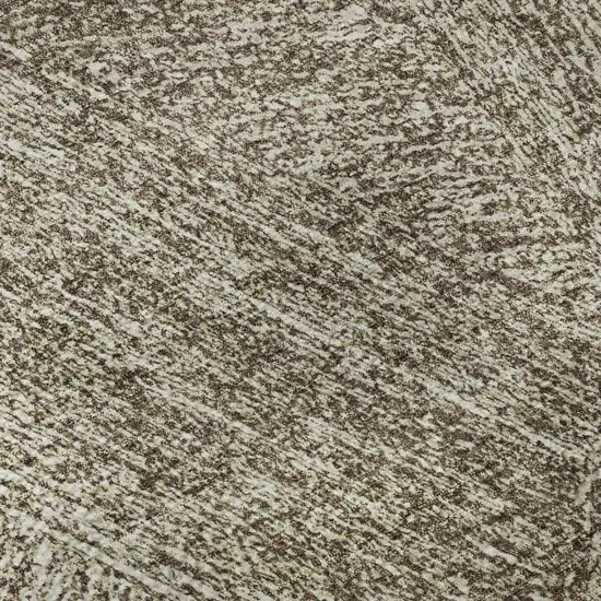 Chocolate And Beige Abstract Washable Area Rug With UV Protection Photo 7