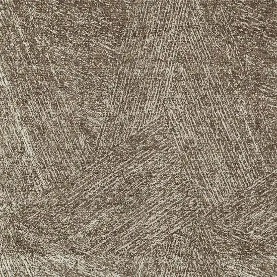 Chocolate And Beige Abstract Washable Indoor Outdoor Area Rug Photo 5