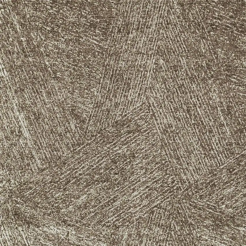Chocolate And Beige Abstract Washable Indoor Outdoor Area Rug Photo 5