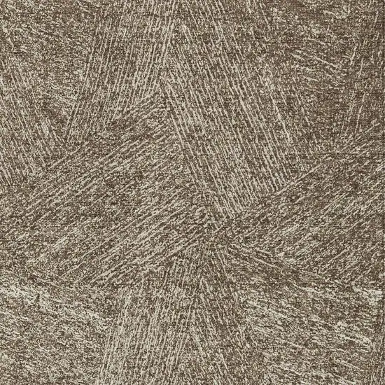 Chocolate And Beige Abstract Washable Indoor Outdoor Area Rug Photo 4