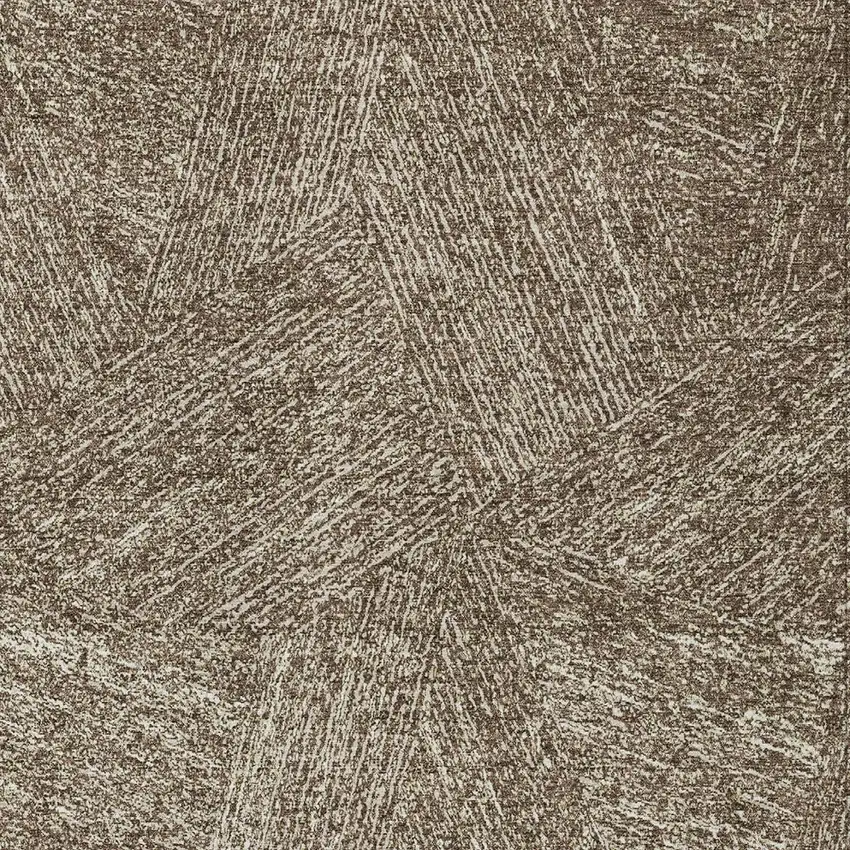 Chocolate And Beige Abstract Washable Indoor Outdoor Area Rug Photo 4