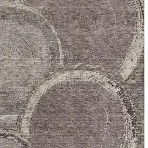 Photo of Chocolate And Beige Woodland Lodge Washable Area Rug With UV Protection