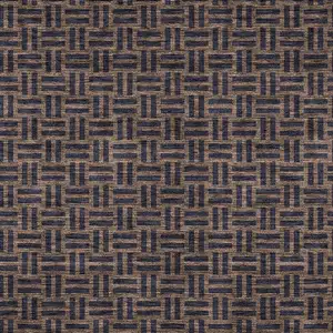 Photo of Chocolate And Black Geometric Washable Indoor Outdoor Area Rug