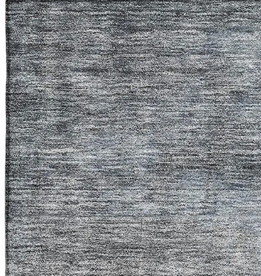 Chocolate And Blue Abstract Washable Area Rug With UV Protection Photo 3