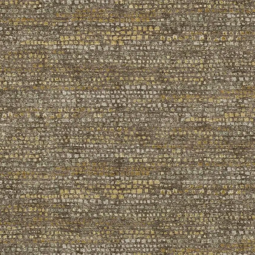 Chocolate And Brown Abstract Washable Indoor Outdoor Area Rug Photo 2