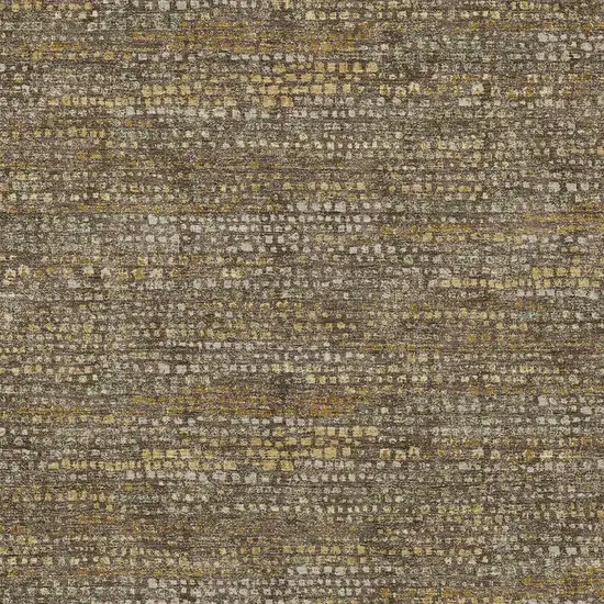 Chocolate And Brown Abstract Washable Indoor Outdoor Area Rug Photo 2