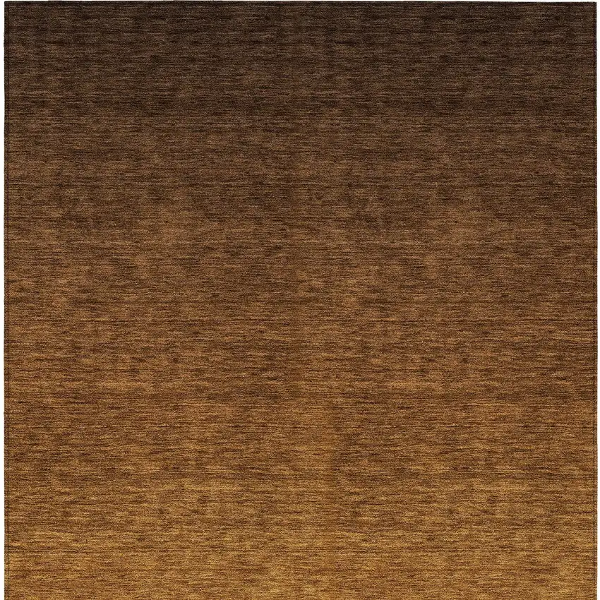 Chocolate And Brown Ombre Washable Indoor Outdoor Area Rug Photo 7